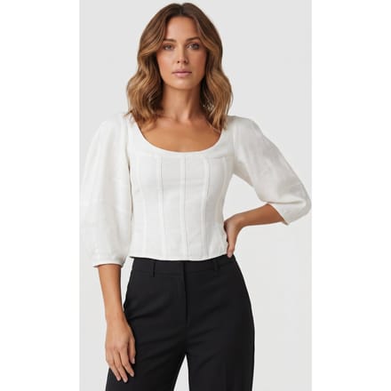 & Other Stories Clare Blouse White Taglia: 44 | Magliette intime Outlet | Donna | Bianco