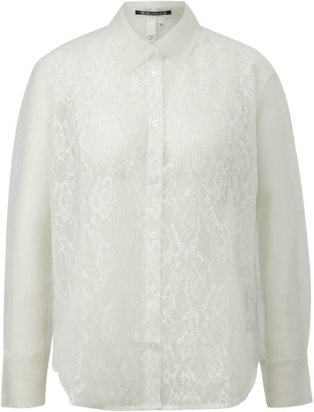 Q/S designed by - Dames bloes - Maat 42 - Vrouwen - wit - kant