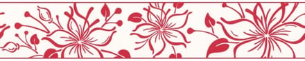 Rood wit behangrand 2598-37