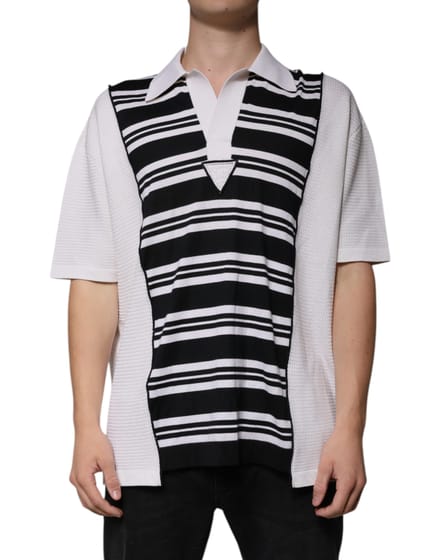 Gestreepte Poloshirt Korte Mouwen