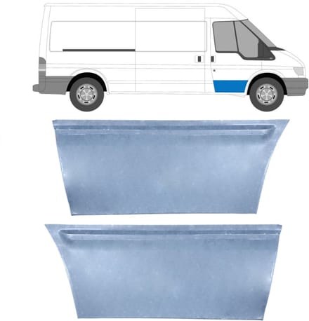Reparatiepaneel voor deur voor Ford Transit 2000-2013 / Links + Rechts / Set