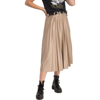 Midi-rokken Vila Nitban Midi Skirt - Sand Shell