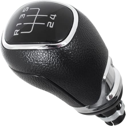 Modecar - Versnellingspookknop - 5 Snelheden - Zwart - Chroom