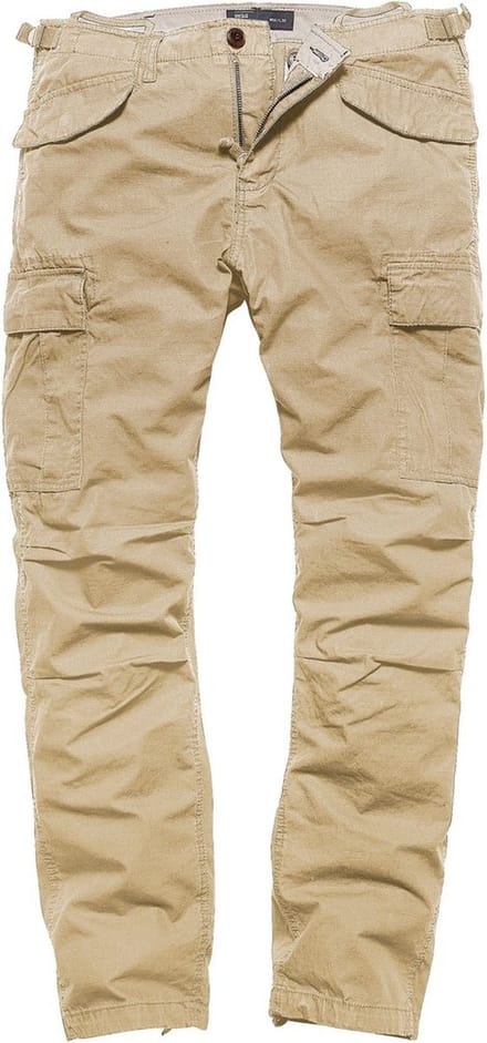 Vintage Industries Cargo-broek Miller M65 Pants Beige