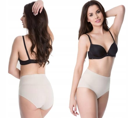 JULIMEX corrigerend slip hoge taille – Maat S - Afslankend ondergoed dames – Beige