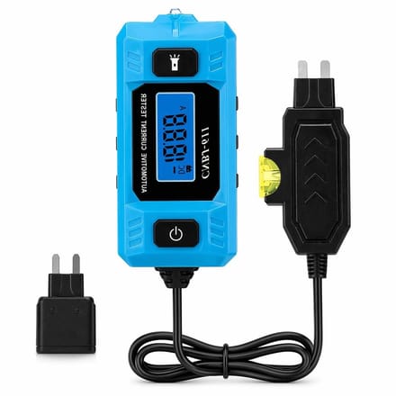 Autofouttester - Circuit Tester - Auto Diagnose - Geïntegreerd Werklicht - 0-20 A - Zwart