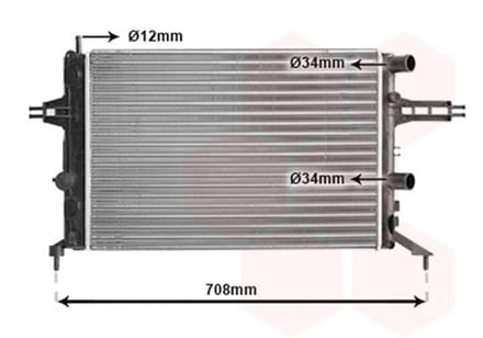 Van Wezel - RADIATOR VOOR OPEL ASTRA G 1998-2004 09202491