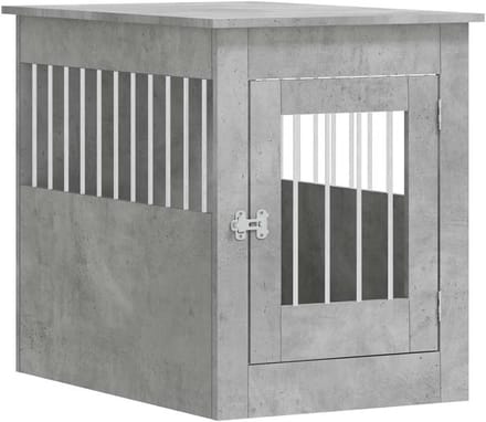 Hondenkennel met Tafelblad 55x80x68 cm Beton Grijs
