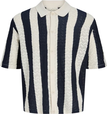 Jack & Jones Gebreide overhemd Gestructureerd Gebreide overhemd