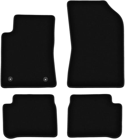 BASIC zwarte veloursmatten voor: Citroen C3 III hatchback (2017-)