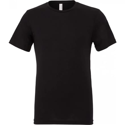 Bella+Canvas Unisex Triblend Crew Neck T-Shirt CV3413 - Solid Black Triblend - L