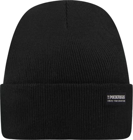 Poederbaas Muts Park Beanie Zwart