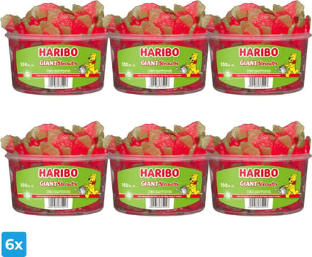 Haribo Aardbeien (6x 150 stuks)