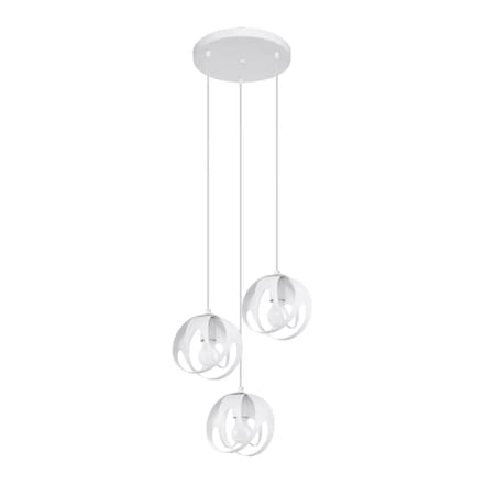 Sollux Lighting Hanglamp Tulos - E27 - wit - staal - 117x30x30cm