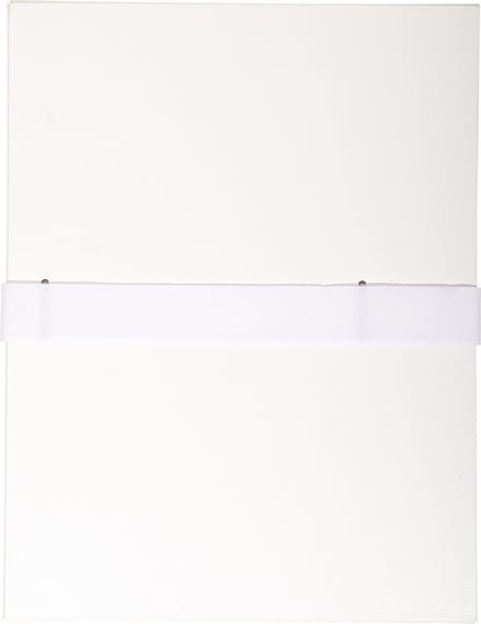 Exacompta 10x Map uitrekbare rug en klep in Balacron - 24x32 cm - Wit - 631E