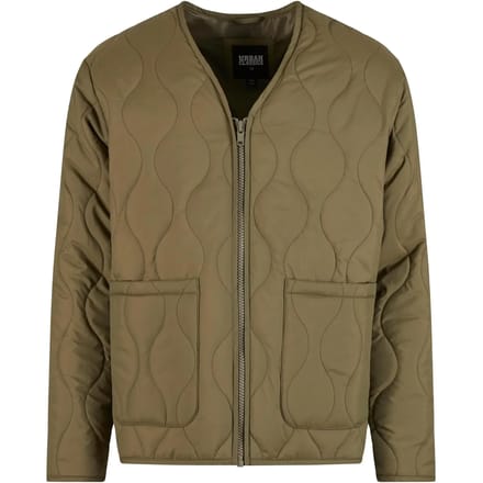 Urban Classics - Padded Quilting Jacket - M - Olijfgroen