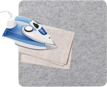 Strijkmat - Persmat Vilt - Kleding Strijken - Magnetische Stabiliteit - 20 cm - Grijs