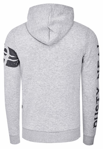 Sweatvest met prints aan de voorkant