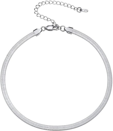 PROSTEEL Stalen/Gouden Korte Ketting voor Dames - Verstelbaar, 3mm/5mm, 32/38/46 cm