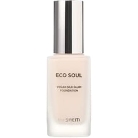 The Saem - Eco Soul Vegan Silk Glam Foundation - 3 Colors 2024 Version - #21 Light Beige