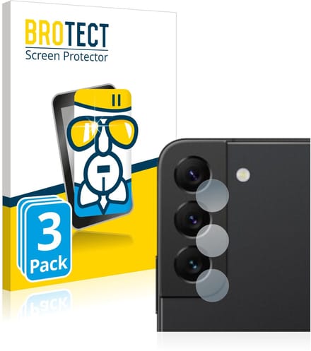 Screenprotector 3 Stuks voor Samsung Galaxy S22 5G (ALLEEN Camera Lens) Beschermglas transparant