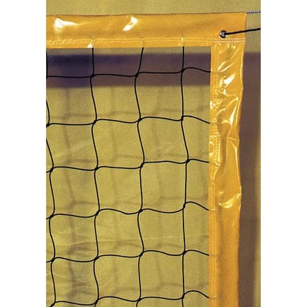 Filet beachvolley 9.50x1M PE gekabeld 3mm enkele maas 100 koord Emdé