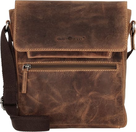 GREENBURRY schoudertas Vintage Crossbody Bag Brown bruine