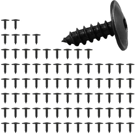 80 Stuks Zelfborende Schroeven voor Metaal - Zelftappende Schroeven voor Auto, Torx, M5 x 16mm Zwart