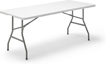 Multifunctionele Draagbare Klaptafel in Wit - Handige Opbergbare Tafel met Afmetingen 180 x 70 x 74 cm
