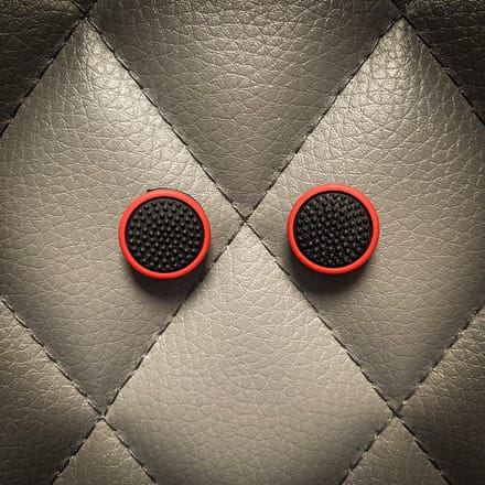 Gaming Thumb Grips - geschikt voor de Nintendo Switch (Oled, Lite) - 1 set = 2 duimgrips - zwart/rood