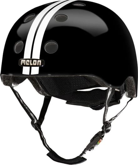 Melon Fietshelm Urban Active Polycarbonaat Zwart/wit Mt 58-63 Cm