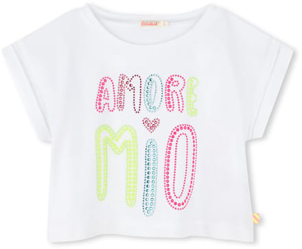 Billieblush U20941 T-shirt Met Korte Mouwen Wit 3 Years Meisje