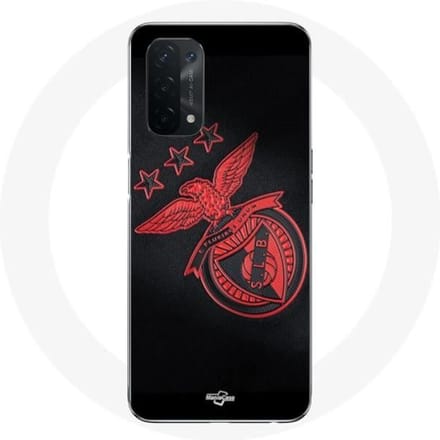 Oppo A54 5G hoesje slb benfica zwarte achtergrond