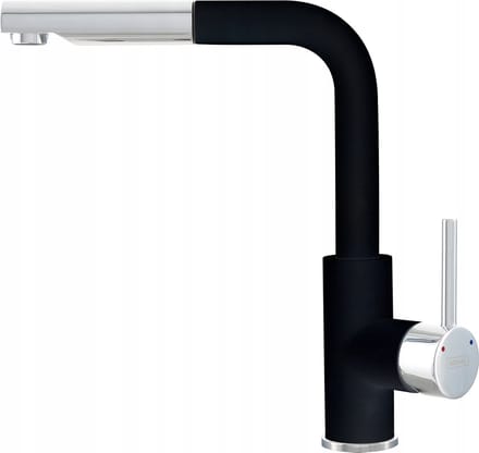 Kernau KWT 06A PO Keukenkraan Deep Black, Uittrekbare Uitloop