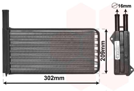 Van Wezel - KACHEL RADIATEUR VOOR FORD ESCORT V/VI 1990-1995 1086521