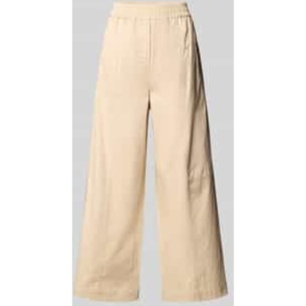 Wide leg broek met elastische band, model 'MILVA'