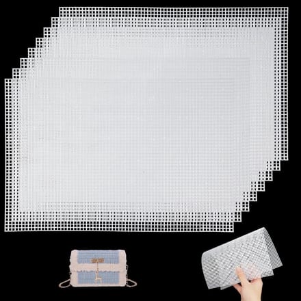 Plastic Canvas Vellen - Doe-het-zelf Net - Handwerken - Duurzaam Materiaal - 20 x 30 cm - Wit