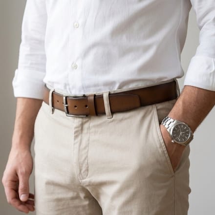 Sixroad Riem cognac Leer - Maat 110 cm