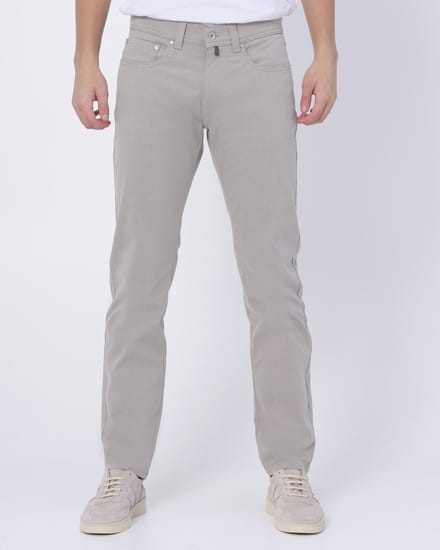 Pierre Cardin Broek Lyon Futureflex Grijs - Maat W 34 - L 36 - Heren - Five-pocket broek
