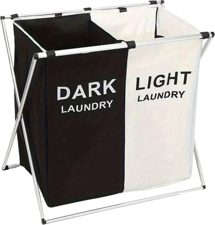 Bovista Laundry Bag - Wassorteerder 2 Vakken - Wassorteerder - Wasmand 2 Vakken - Laundry Basket
