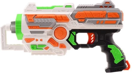 Tack Pro Blaster Pistool Viper 43 Cm Wit/groen 15-delig