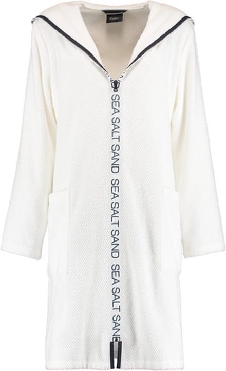 Badjas Cawö 3101 Uni Rits Women Wit-XS