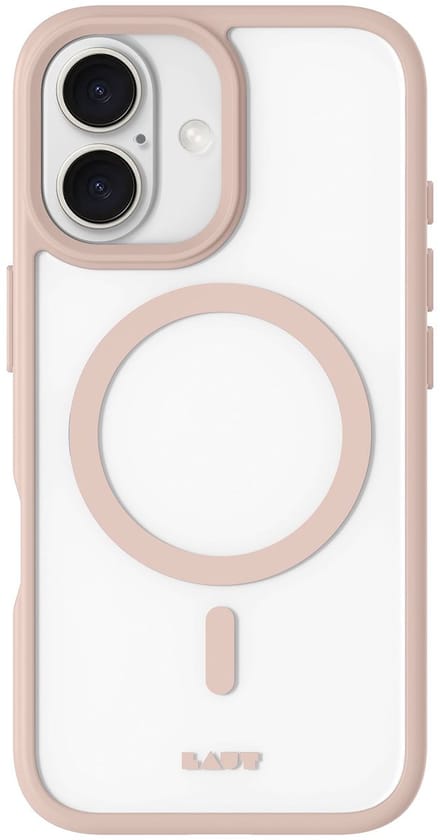 Laut Huex Protect Case Voor Magsafe Iphone 16 Beige Met Magnetische Bescherming