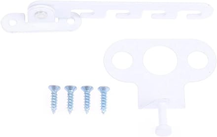 Raamhouder Grendel - Windhaak Stopper - Veiligheid Ramen - Verstelbare Opening - 1x1x1 cm - Wit