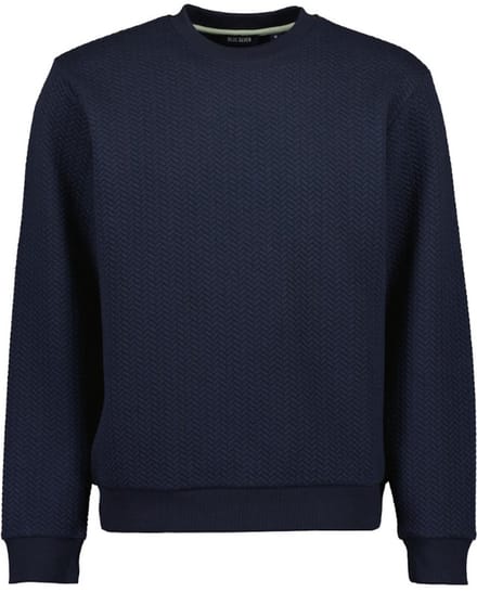 Blue Seven - Trui 370192 navy ronde hals - maat L