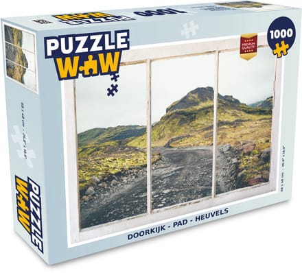 Puzzel Doorkijk - Pad - Heuvel - Legpuzzel - Puzzel 1000 stukjes volwassenen