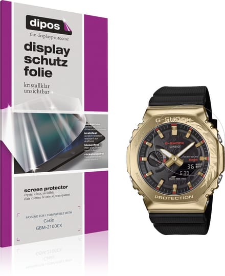 dipos – 6x Beschermfolie geschikt voor Casio GBM-2100CX | Krasbestendige & heldere Screenprotector Ultra-Thin