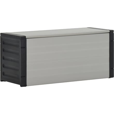 vidaXL - Tuinafvalbak - 85x34x40 - cm - grijs