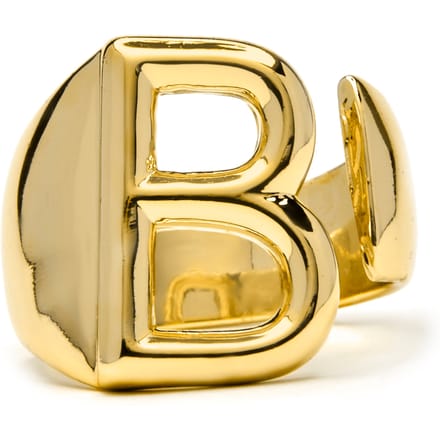 Luxenter Ring met 18-karaats geelgouden afwerking - Alphabet