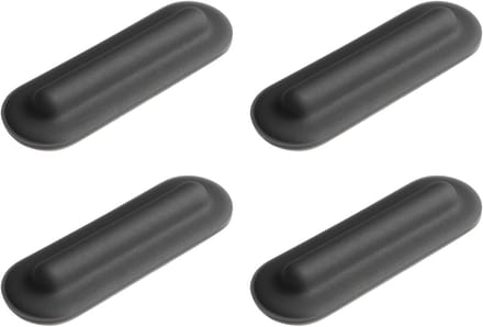 Set van 4 antislip rubberen voetjes, 25 x 8 mm, geschikt voor laptops en meubels